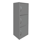 Bibliotecă Soline column cabinet light gri, Light Grey, 40x35x91 cm - LIGHT GREY