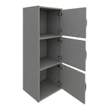 Bibliotecă Soline column cabinet light gri, Light Grey, 40x35x91 cm - LIGHT GREY