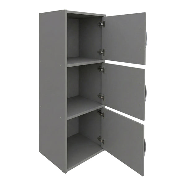 Bibliotecă Soline column cabinet light gri, Gri deschis, 40x35x91 cm
