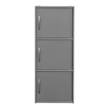 Bibliotecă Soline column cabinet light gri, Light Grey, 40x35x91 cm - LIGHT GREY