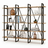 Biblioteca Sous cadru Metal, Crem, 220x180x34 cm