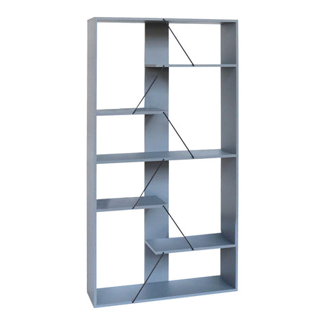 Biblioteca Tars, Gri, 84x26x154 cm