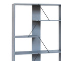 Biblioteca Tars, Gri, 84x26x154 cm, imagine suplimentara