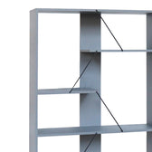 Biblioteca Tars, Gri, 84x26x154 cm, imagine suplimentara
