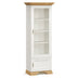 Biblioteca Vitrina Jaden, Alb - Sejar, 71 x 43 x 198 cm