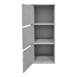Bibliotecă Wirdia column cabinet light gri, Gri deschis, 31x24x72 cm