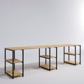 Birou 2 Persoane Sade L204, Stejar, 270 x 74 x 60 cm