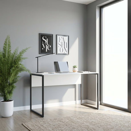 Birou Adore Connect cu picior metalic, 120 x 60 x 75 cm