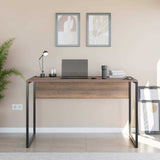 Birou Adore Connect cu picior metalic, 120x60x75 cm - Maro