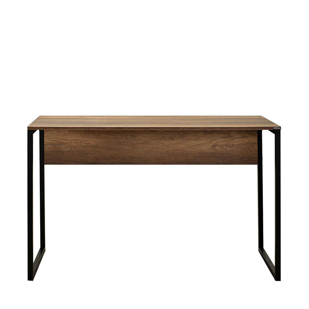 Birou Adore Connect cu picior metalic, 120x60x75 cm - Maro