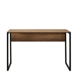 Birou Adore Connect cu picior metalic, 120x60x75 cm - Maro