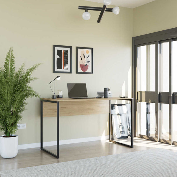 Birou Adore Connect cu picior metalic, 120x60x75 cm