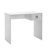 Birou Adore Hampton, cu sertar, Alb, 90x75x51 cm