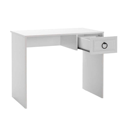Birou Adore Hampton, cu sertar, Alb, 90x75x51 cm, imagine suplimentara