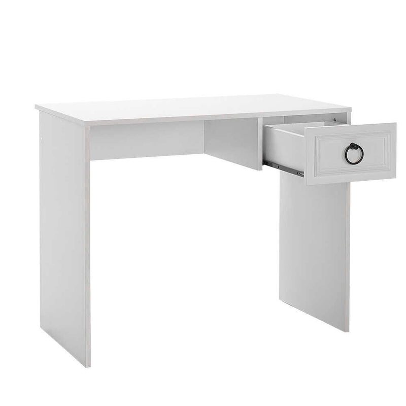 Birou Adore Hampton, cu sertar, Alb, 90x75x51 cm, imagine suplimentara