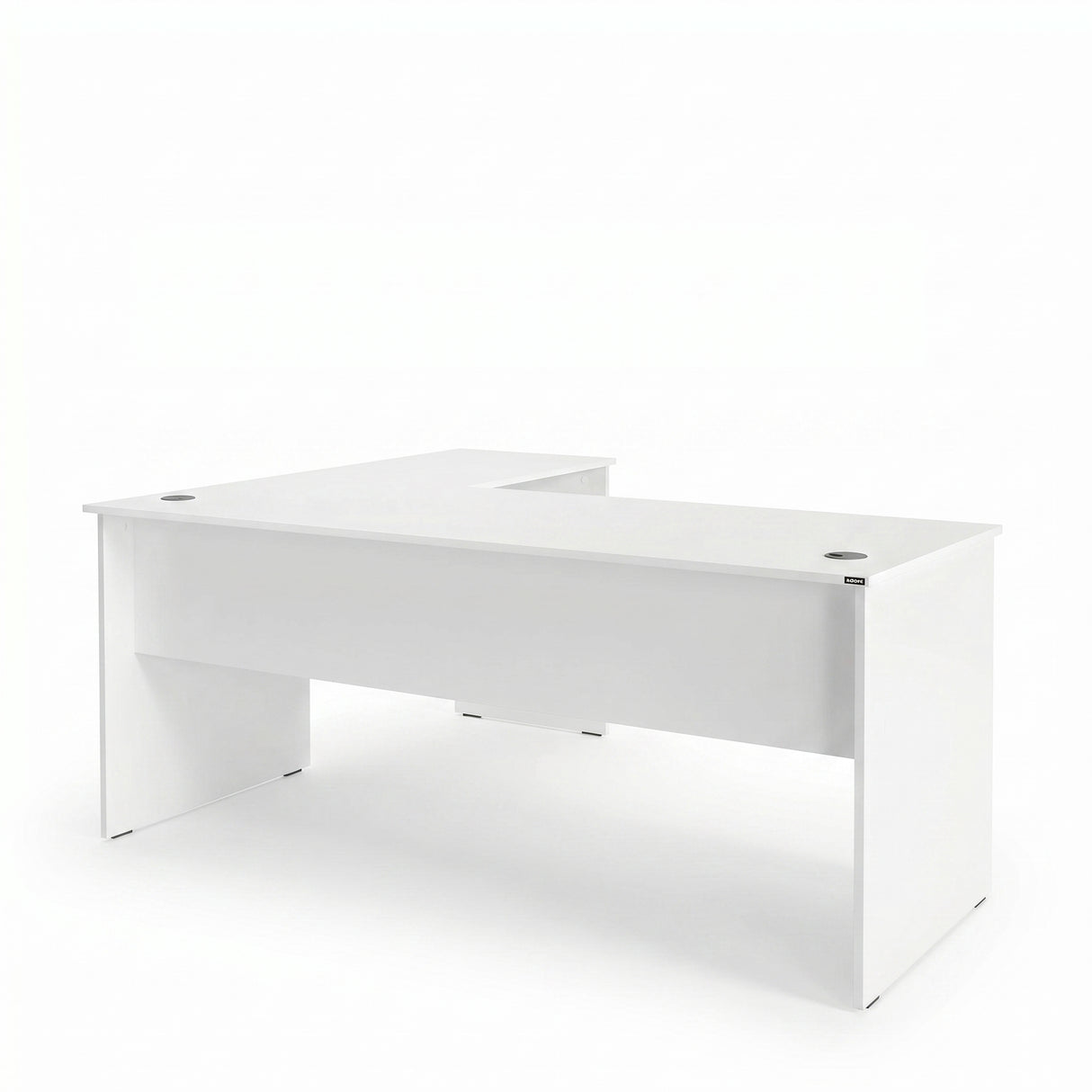 Birou Adore L Rio Office, Interschimbabil, Masa de colt, 160x75x144 cm - Alb