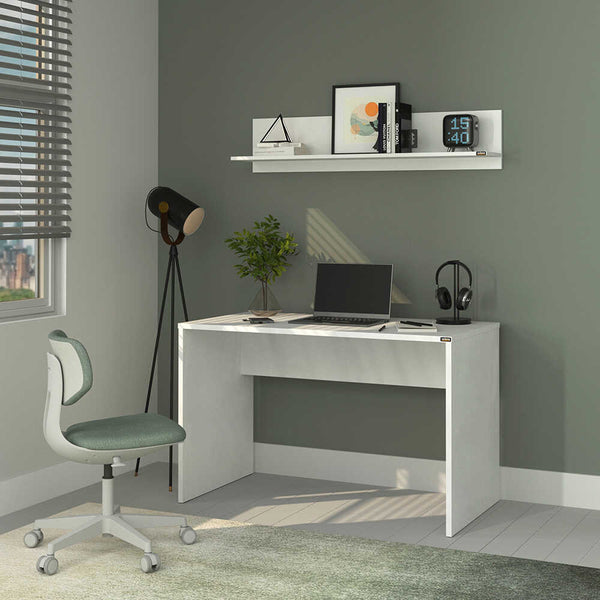 Birou Adore Office, Alb, 120x75x60 cm