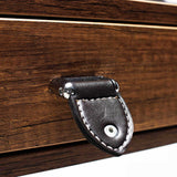 Birou Adore Profile cu cadru metalic si 2 sertare, Maro, 120x79x60 cm