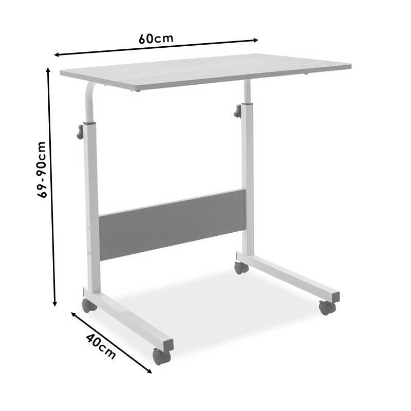 Birou ajustabil, model Piper, Natural - Stejar, 60x69-90x40 cm - Stejar