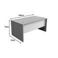Birou Armadi work desk, Sonoma, 180x75x75 cm, detaliu produs
