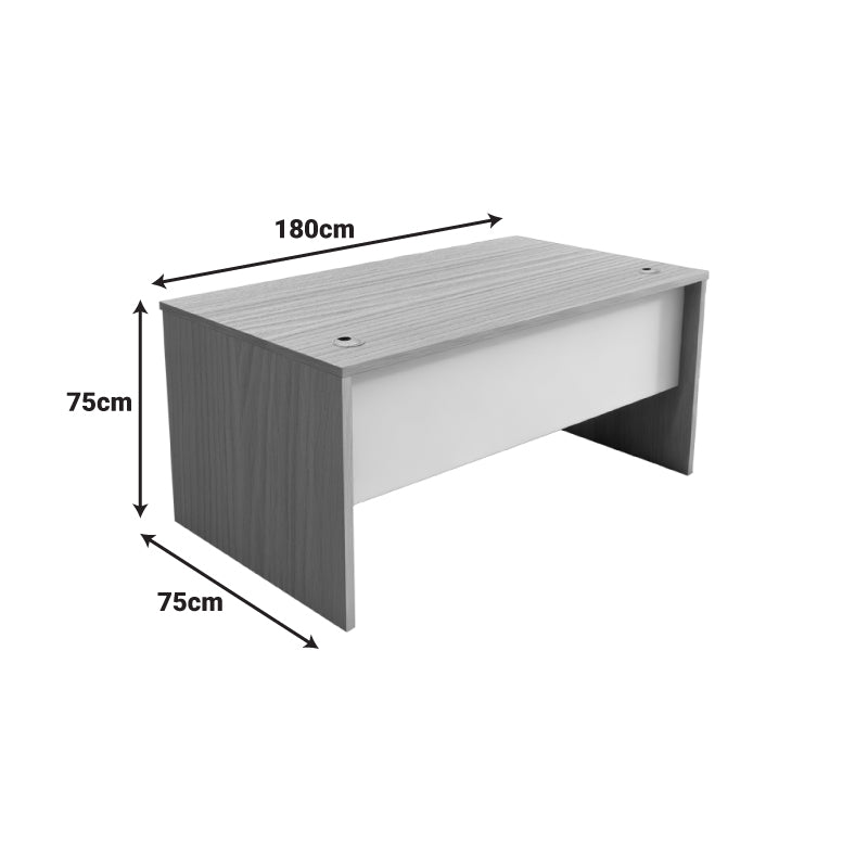 Birou Armadi work desk, Sonoma, 180x75x75 cm, detaliu produs