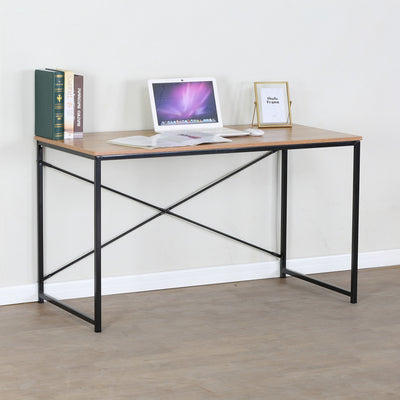 Birou Bailon Stejar cu metal, negru, 120x60x70 cm, imagine suplimentara