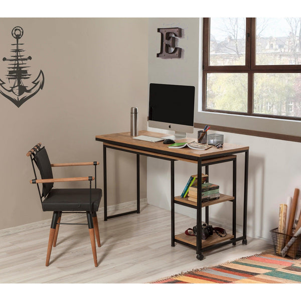 Birou Bera Study Desk, Stejar, 205x79x55 cm