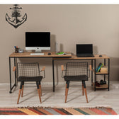Birou Bera Study Desk, Stejar, 205x79x54.5 cm