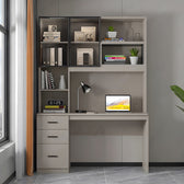 Birou-Biblioteca Citoro, bej, 120x50x180 cm, imagine suplimentara