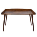 Birou Brady din lemn de pin Natural de nuc, 119x59x75 cm, imagine suplimentara