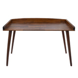 Birou Brady din lemn de pin Natural de nuc, 119x59x75 cm