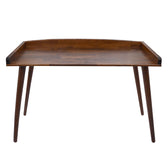 Birou Brady din lemn de pin Natural de nuc, 119x59x75 cm, imagine suplimentara