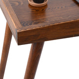Birou Brady din lemn de pin Natural de nuc, 119x59x75 cm