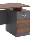 Birou Cassius, Gri inchis-nuc, 120x60x75 cm