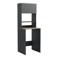 Birou Chaxe, Antracit, 65x33x184 cm, imagine ambient