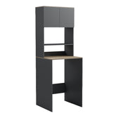 Birou Chaxe, Antracit, 65x33x184 cm, imagine ambient