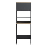 Dulap baie cu loc de masina de spalat Chaxe, Antracit, 65x33x184 cm