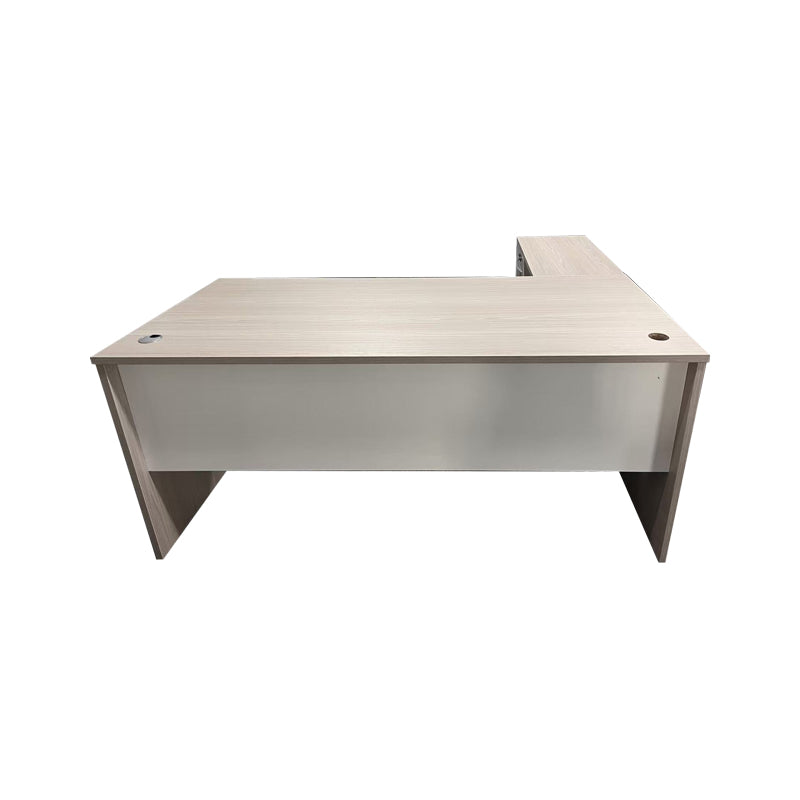 Birou colt de lucru profesional Armadi, Sonoma-alb, 140x70x75 cm, perspectiva suplimentara