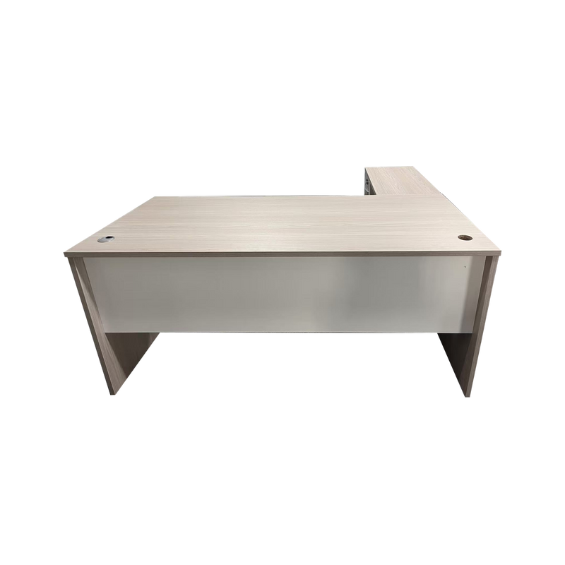 Birou colt de lucru profesional Armadi, Sonoma-alb, 140x70x75 cm, foto produs