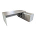 Birou colt de lucru profesional Armadi Sonoma-Alb 200x90x75 cm
