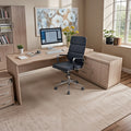 Birou colt de lucru profesional Armadi, Sonoma-Alb, 200x90x75 cm, imagine suplimentara