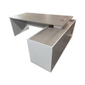 Birou colt profesional Armadi, Sonoma-Alb, 160x80x75 cm, imagine suplimentara