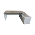 Birou colt profesional Armadi, Sonoma-Alb, 160x80x75 cm, foto produs