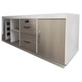 Birou colt profesional Armadi, Sonoma-Alb, 160x80x75 cm, foto produs 7