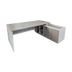 Birou Coltar de lucru profesional Armadi Sonoma-alb 180x80x75 cm