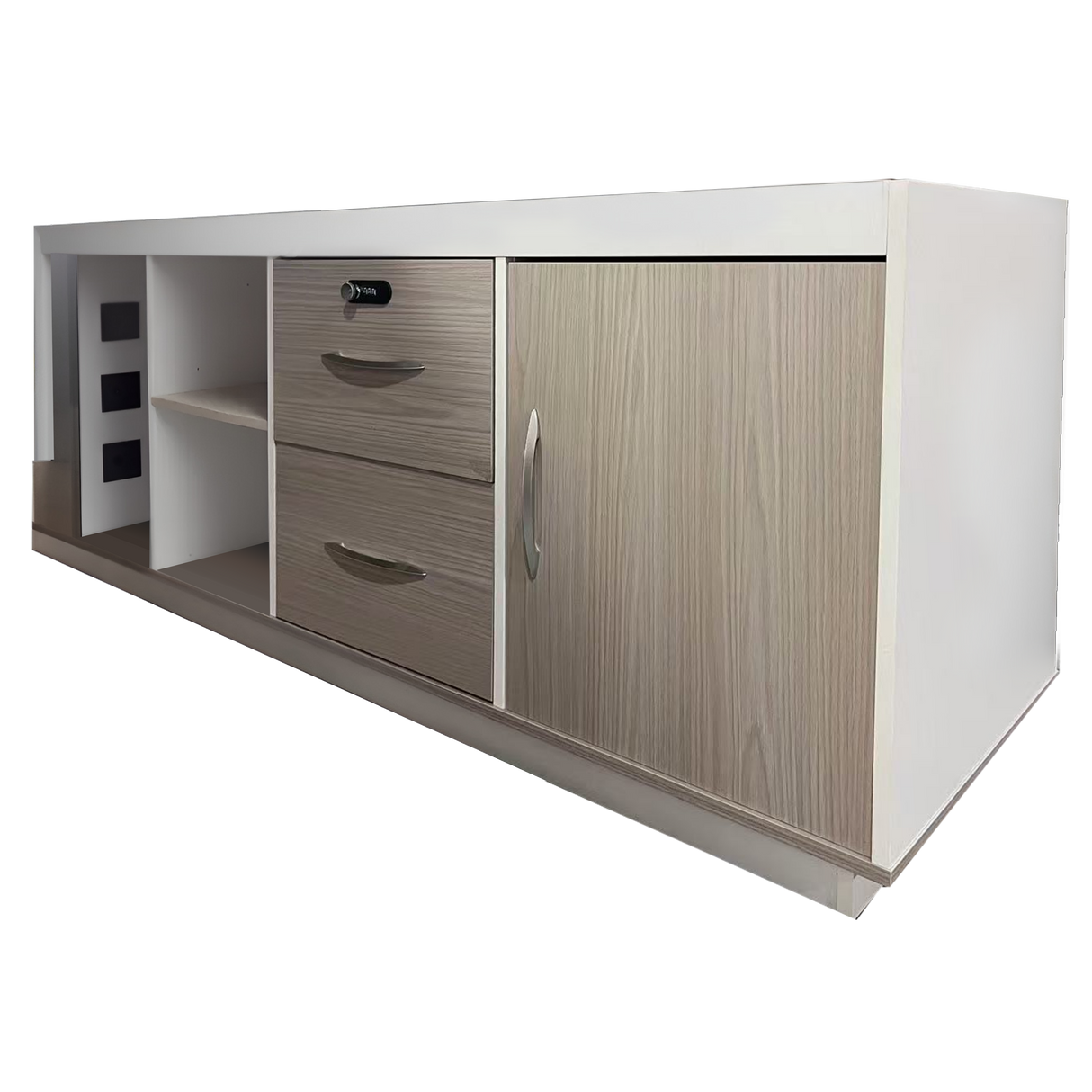 Birou Coltar de lucru profesional Armadi, Sonoma-alb, 180x80x75 cm
