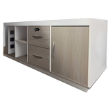 Birou Coltar de lucru profesional Armadi, Sonoma-alb, 180x80x75 cm
