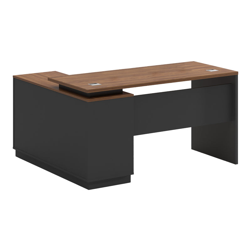 Birou Coltar dreapta Oscar, Nuc, 140x120x76 cm