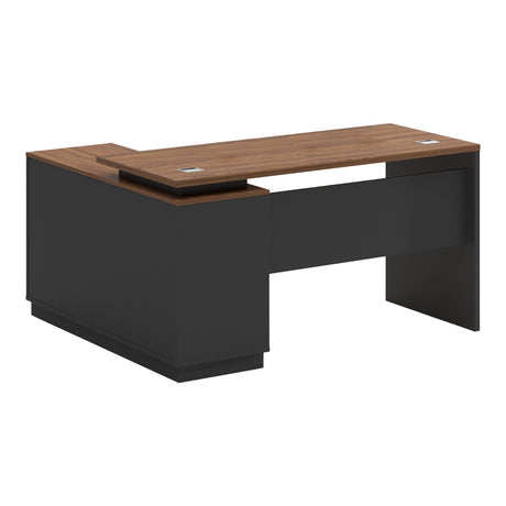 Birou Coltar dreapta Oscar, Nuc, 140x120x76 cm