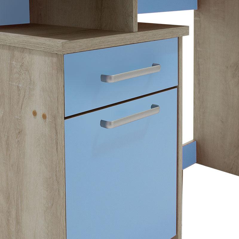 Birou copii MDF Looney, 100x55x75 cm - Albastru